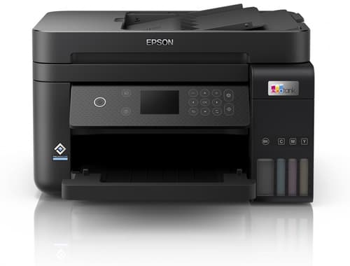 Epson EcoTank ET-3850  ET 3850 ET3850 - Multifunction printer - colour - ink-jet - refillable - A4 (media) - up to 15.5 ppm (printing) - 250 sheets - USB, LAN, Wi-Fi - black — view 3