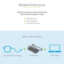  StarTech.com USB C Multiport Adapter, USB-C to 4K 30Hz HDMI, 100W Power Delivery Pass-through, SD/MicroSD Slot, 3-Port USB 3.0 Hub, USB Type-C Mini Dock, 12" (30cm) Long Attached Cable