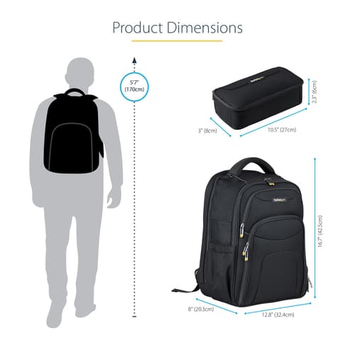 StarTech.com Notebook bag for 15.6" notebooks w/ removable accessories po — view 19