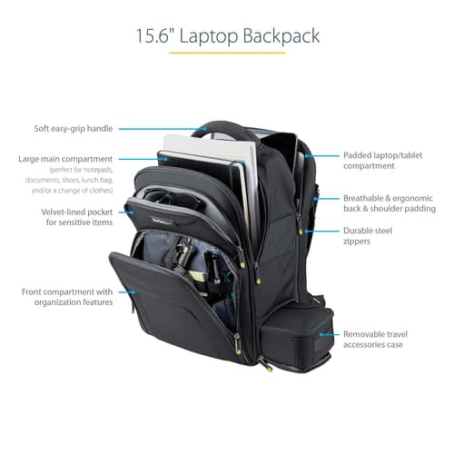 StarTech.com Notebook bag for 15.6" notebooks w/ removable accessories po — view 13