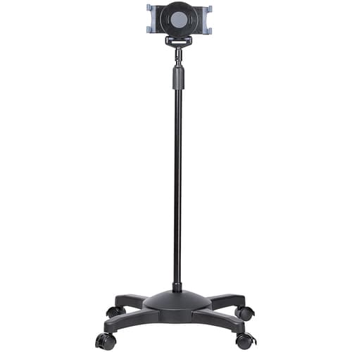 StarTech.com Mobile Tablet Stand w/ Lockable Wheels, Height Adjustable Cart, Universal Rolling Floor Stand for Tablets from 7-11in, Portable Tablet Stand w/ Detachable Tablet Holder, TAA - Ergonomic Tablet Stand - Cart - for tablet - screen size: 7"-11"