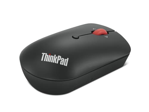 Lenovo ThinkPad Compact - Mouse - right and left-handed - optical - 4 buttons - wireless - 2.4 GHz - USB-C wireless receiver - black - OEM — view 1
