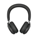 Jabra Evolve2 75 - Headset - on-ear - Bluetooth - wireless - active noise cancelling - USB-A - noise isolating - black - Certified for Microsoft Teams thumbnail 1