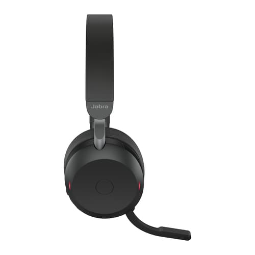 Jabra Evolve2 75 - Headset - on-ear - Bluetooth - wireless - active noise cancelling - USB-C - noise isolating - black - Optimised for UC — view 3