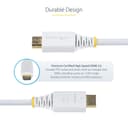 StarTech.com 10ft (3m) Premium Certified High Speed HDMI Cable, 4K60Hz - Premium High Speed - HDMI cable with Ethernet - HDMI male to HDMI male - 3 m - shielded - white - passive, 4K60Hz UHD support, 2K144Hz support, HDR10 support thumbnail 9