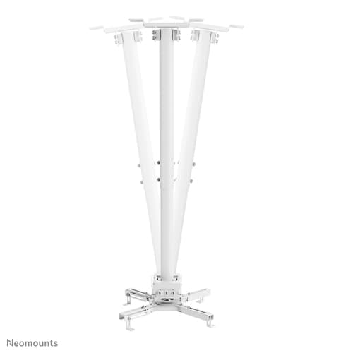 Neomounts CL25-540WH1 - Mounting kit (ceiling mount) - full-motion - for projector - easy-install, height 60.5 - 90.5 cm - steel - white — view 9