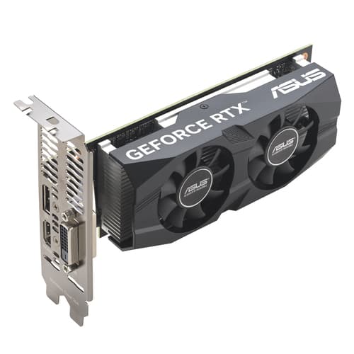 ASUS GeForce RTX 3050 LP BRK 6GB - OC Edition - graphics card - GF RTX 3050 - 6 GB GDDR6 - PCIe 4.0 - HDMI, DisplayPort, DVI — view 4