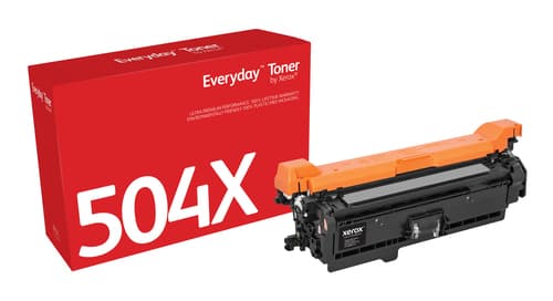 Everyday - Black - compatible - toner cartridge (alternative for: HP 504X) - for HP Color LaserJet CM3530 MFP, CM3530fs MFP, CP3525, CP3525dn, CP3525n, CP3525x