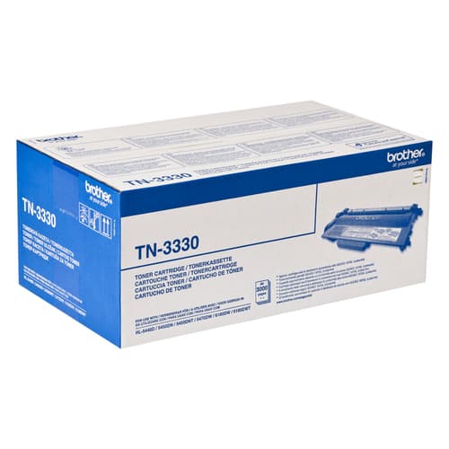Brother TN3330 - Black - original - toner cartridge - for Brother DCP-8110, 8150, 8155, 8250, HL-5440, 5450, 5470, 6180, MFC-8510, 8520, 8710, 8950