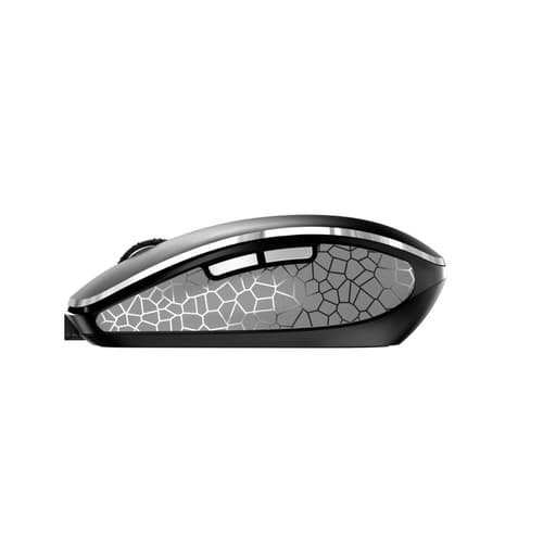 CHERRY MW 8C ADVANCED - Mouse - ergonomic - optical - 6 buttons - wireless - 2.4 GHz, Bluetooth 4.0 - USB wireless receiver - black — view 4