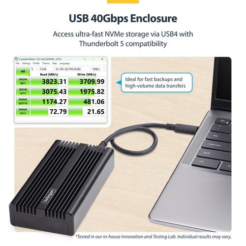 StarTech.com - Storage enclosure - 1 bays (PCIe 4.0 x 4 (NVMe)) — view 9