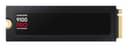 Samsung 9100 PRO MZ-VAP1T0 - SSD - encrypted - 1 TB - with heatsink - internal - M.2 2280 - PCI Express 5.0 x4 (NVMe) - 256-bit AES - TCG Opal Encryption 2.0 - black thumbnail 2