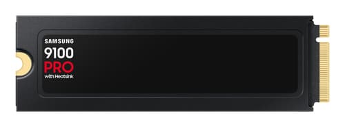 Samsung 9100 PRO MZ-VAP1T0 - SSD - encrypted - 1 TB - with heatsink - internal - M.2 2280 - PCI Express 5.0 x4 (NVMe) - 256-bit AES - TCG Opal Encryption 2.0 - black — view 3