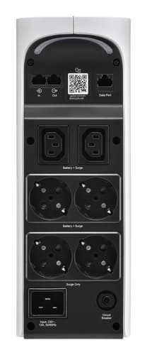 APC Back-UPS Pro Gaming - UPS - tower, RGB lights - AC 230 V - 1320 Watt - 2200 VA - 1-phase - output connectors: 6 - arctic — view 3