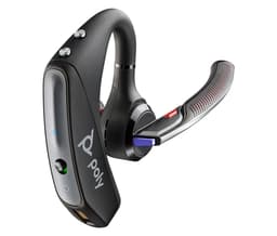 Poly Voyager 5200-M Office - Voyager 5200 series - headset - in-ear - Bluetooth - wireless - black - Certified for Skype for Business, Certified for Microsoft Teams, Zoom Certified, Cisco Jabber Certified, Avaya Certified, Works With Chromebook Certified