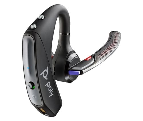 Poly Voyager 5200-M Office - Voyager 5200 series - headset - in-ear - Bluetooth - wireless - black - Certified for Skype for Business, Certified for Microsoft Teams, Zoom Certified, Cisco Jabber Certified, Avaya Certified, Works With Chromebook Certified