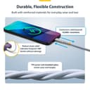 StarTech.com - USB cable - 24 pin USB-C (M) to 24 pin USB-C (M) - USB 2.0 - 3 A - USB Power Delivery (60W), straight, rugged, Power Delivery 2.0 support - white thumbnail 7
