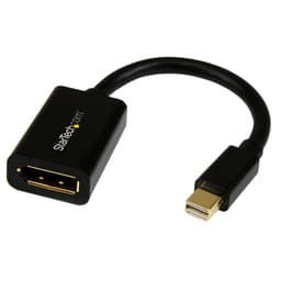 StarTech.com 6in Mini DisplayPort to DisplayPort Video Cable Adapter (MDP2DPMF6IN) - DisplayPort cable - Mini DisplayPort (M) to DisplayPort (F) - 15.2 cm - black - for P/N: CDP2DP141MB, CDP2DP146B, CDP2DPMM1MB, CDP2DPMM6B, DISPLPORT15L, DISPLPORT3L