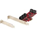 StarTech.com SATA PCIe Card, 10 Port PCIe SATA Expansion card, 6Gbps SATA Card, Low/Full Profile, Stacked SATA Connectors, ASM1062 Non-Raid SATA Controller Card / Adapter - PCI Express to SATA Converter - Storage controller - SATA 6Gb/s - low profile - PCIe 2.0 x2 thumbnail 10