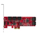 StarTech.com SATA PCIe Card, 10 Port PCIe SATA Expansion card, 6Gbps SATA Card, Low/Full Profile, Stacked SATA Connectors, ASM1062 Non-Raid SATA Controller Card / Adapter - PCI Express to SATA Converter - Storage controller - SATA 6Gb/s - low profile - PCIe 2.0 x2 thumbnail 6
