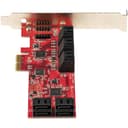 StarTech.com SATA PCIe Card, 10 Port PCIe SATA Expansion card, 6Gbps SATA Card, Low/Full Profile, Stacked SATA Connectors, ASM1062 Non-Raid SATA Controller Card / Adapter - PCI Express to SATA Converter - Storage controller - SATA 6Gb/s - low profile - PCIe 2.0 x2 thumbnail 4