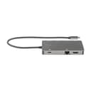 StarTech.com USB C Multiport Adapter, HDMI 4K 30Hz or VGA Travel Dock, 5Gbps USB 3.0 Hub (USB A / USB C Ports), 100W Power Delivery, SD/MicroSD Slot, GbE, 12" (30cm) Long Attached Cable