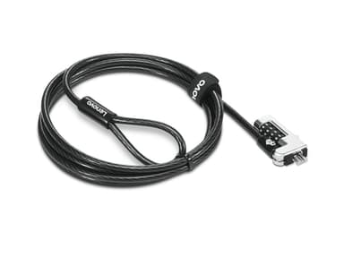 Kensington NanoSaver Combination - Security cable lock - black - for ThinkCentre M75t Gen 2, ThinkPad L13 Yoga Gen 3, T14s Gen 3, X13 Gen 3