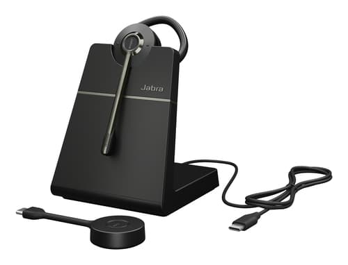 Jabra Engage 55 SE Convertible - Headset - on-ear - convertible - DECT - wireless - USB-C via DECT adapter - UC certified — view 1