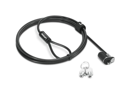 Lenovo NanoSaver Essential - Security cable lock - 1.5 m - for ThinkBook 14s Yoga G2 IAP, ThinkPad L13 Yoga Gen 3, L15 Gen 3, P1 Gen 5, T14s Gen 3