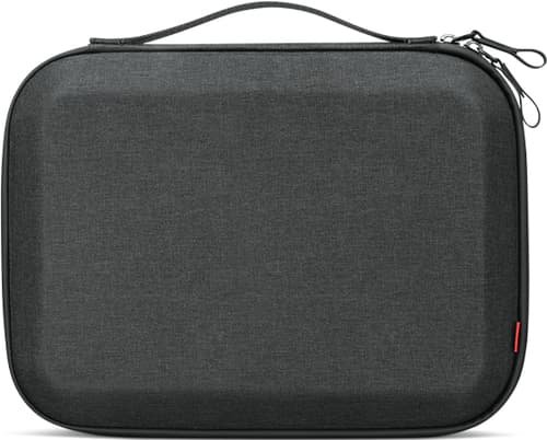 Lenovo Go - Hard case for mobile phone / earphones / notepad / cable / power adapter / pens / powerbank / mouse - polyester, recycled PET - dark grey - for ThinkCentre M75t Gen 2 11W5