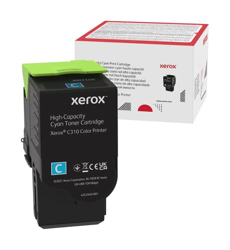 Xerox - High capacity - cyan - original - toner cartridge - for Xerox C310/DNI, C310/DNIM, C310V_DNI, C310V_DNIUK, C315/DNI, C315V_DNI, C315V_DNIUK