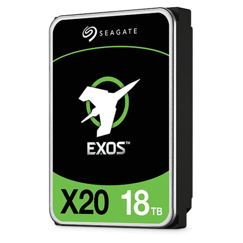 Seagate Exos X20 ST18000NM000D - Hard drive - 18 TB - internal - SAS 12Gb/s - 7200 rpm - buffer: 256 MB — view 3