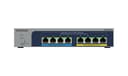 NETGEAR Plus MS108EUP - Switch - Managed - 4 x 100/1000/2.5G (PoE++) + 4 x 100/1000/2.5G (PoE+) - desktop, wall-mountable - PoE++ (230 W) thumbnail 1