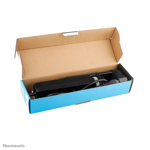 Neomounts - Power strip - USB-C + USB-A - AC 230 V - 3680 Watt - input: Type F - output connectors: 3 (2 x 24 pin USB-C (PD), USB, 3 x power Type F) - 1.4 m cord - black - with Clamp Desk Mount — view 13