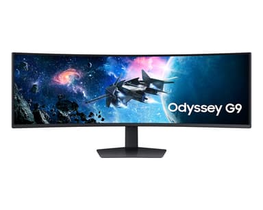 Samsung Odyssey G9 S49CG954EU - G95C Series - LED monitor - gaming - curved - 49" - 5120 x 1440 Dual Quad HD @ 240 Hz - VA - 450 cd/m� - 2500:1 - DisplayHDR 1000 - 1 ms - 2xHDMI, DisplayPort - black