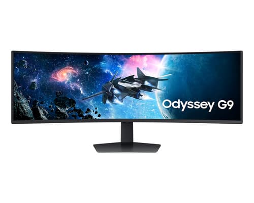 Samsung Odyssey G9 S49CG954EU - G95C Series - LED monitor - gaming - curved - 49" - 5120 x 1440 Dual Quad HD @ 240 Hz - VA - 450 cd/m� - 2500:1 - DisplayHDR 1000 - 1 ms - 2xHDMI, DisplayPort - black