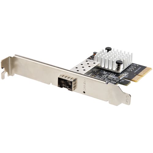 StarTech.com 10G PCIe SFP+ Card, Single SFP+ Port Network Adapter w/ Low Profile, Open SFP+ for MSA-Compliant Modules / Direct-Attach Cables (DAC), 10 Gigabit Fiber PCIe NIC Card - PCI Express SFP+ Network Card - Network adapter - PCIe x4 - 10 Gigabit SFP+ x 1