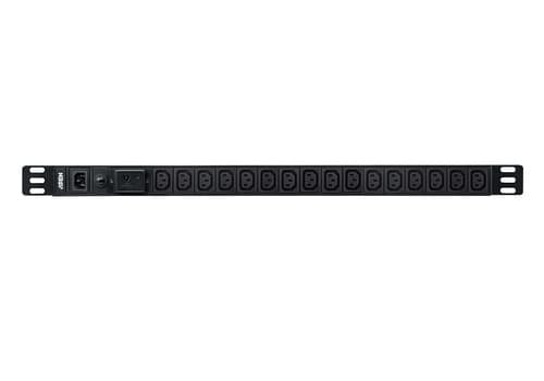 ATEN Basic PDU PE0116SG - Power distribution unit (rack-mountable) - AC 100-240 V - 2400 VA - input: IEC 60320 C14 - output connectors: 16 (16 x IEC 60320 C13) - 0U - 3.05 m cord