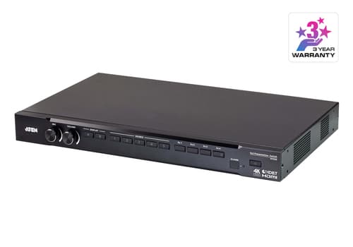 ATEN VP3520 - 5x2 matrix switcher / scaler / audio embedder/disembedder / HDBaseT converter / audio power amplifier — view 1