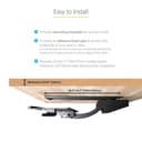 StarTech.com Under Desk Keyboard Tray, Full Motion & Height Adjustable Keyboard and Mouse Tray, 10" x 26" Platform, Ergonomic Sliding Computer Keyboard Holder with Mouse Pad & Wrist Rest thumbnail 16