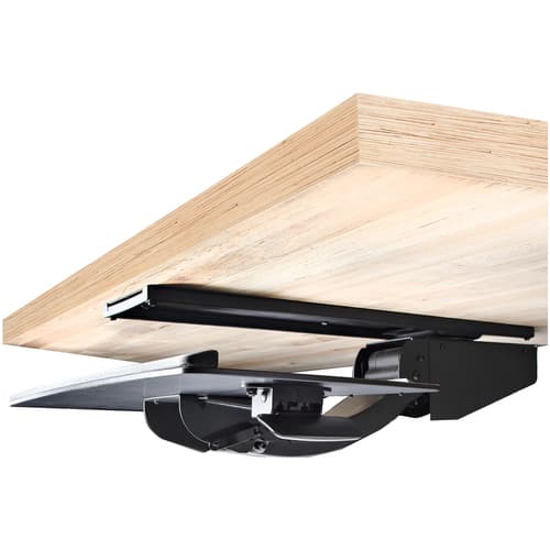 StarTech.com Under Desk Keyboard Tray, Full Motion & Height Adjustable Keyboard and Mouse Tray, 10" x 26" Platform, Ergonomic Sliding Computer Keyboard Holder with Mouse Pad & Wrist Rest — view 11