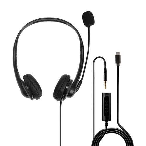 ^3.5MM & USB TYPE C WIRED HEADSET — view 3