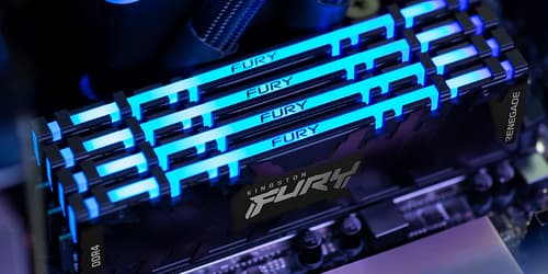 Kingston FURY Renegade RGB - DDR4 - module - 8 GB - DIMM 288-pin - 3600 MT/s / PC4-28800 - CL16 - 1.35 V - unbuffered - non-ECC - black — view 22