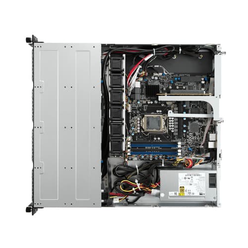 ASUS RS300-E11-PS4 - Server - rack-mountable 1U - 1-way - no CPU - RAM 0 GB - SAS/PCI Express - hot-swap 3.5" bay(s) - no HDD - AST2600 - Gigabit Ethernet - no OS - monitor: none — view 4