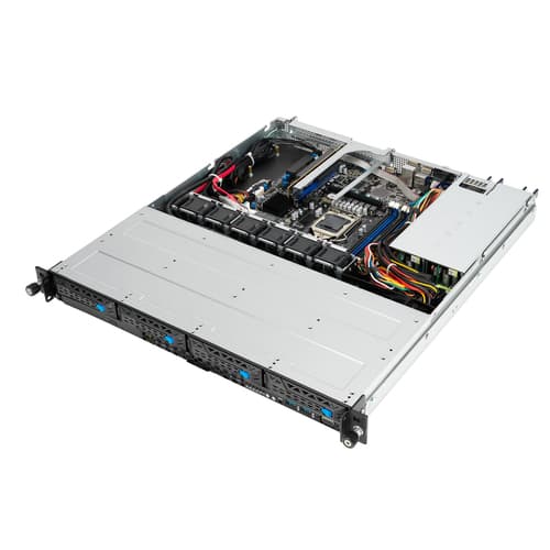 ASUS RS300-E11-RS4 - Server - rack-mountable 1U - 1-way - no CPU - RAM 0 GB - SAS/PCI Express - hot-swap 3.5" bay(s) - no HDD - AST2600 - Gigabit Ethernet - no OS - monitor: none — view 6