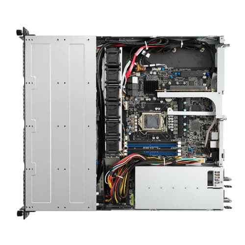 ASUS RS300-E11-RS4 - Server - rack-mountable 1U - 1-way - no CPU - RAM 0 GB - SAS/PCI Express - hot-swap 3.5" bay(s) - no HDD - AST2600 - Gigabit Ethernet - no OS - monitor: none — view 4