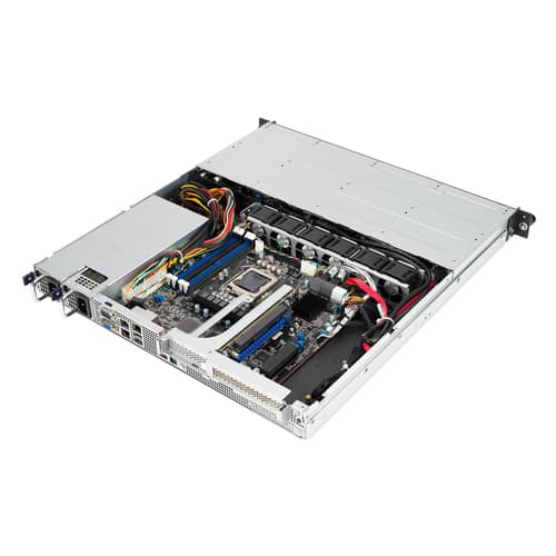 ASUS RS300-E11-RS4 - Server - rack-mountable 1U - 1-way - no CPU - RAM 0 GB - SAS/PCI Express - hot-swap 3.5" bay(s) - no HDD - AST2600 - Gigabit Ethernet - no OS - monitor: none — view 5