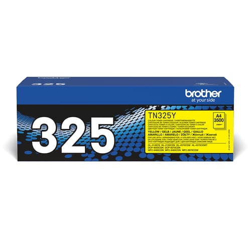 Brother TN325Y - Yellow - original - toner cartridge - for Brother DCP-9055, DCP-9270, HL-4140, HL-4150, HL-4570, MFC-9460, MFC-9465, MFC-9970
