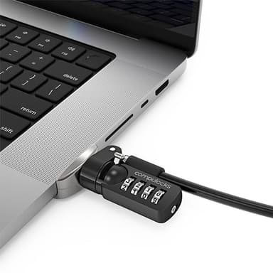 Compulocks Ledge Lock Adapter for MacBook Pro 16" M1, M2 & M3 with Combination Cable Lock - Security slot lock adapter - with combination lock - for Apple MacBook Pro 16 (M1, M2)