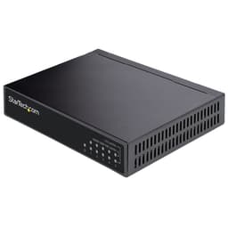 StarTech.com Unmanaged 2.5G Switch, 5 Port Gigabit Switch, 2.5GBASE-T Unmanaged Ethernet Switch, Ethernet Splitter, Din Rail or Wall Mount, Multi-Gigabit, All-Metal, Auto-MDIX, 9K Jumbo - 2.5 Gb Network Switch - Switch - unmanaged - 5 x 10/100/1000/2.5G - wall-mountable, desktop - DC power